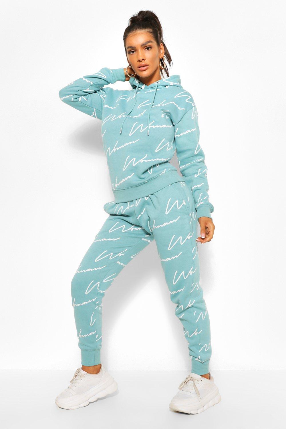 Woman All Over Print Tracksuit boohoo