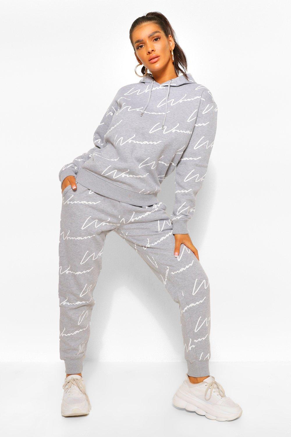 gray jogging suit womens