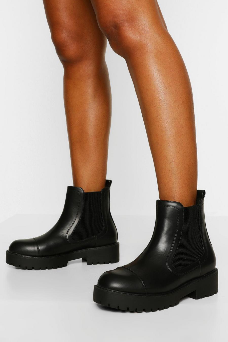 Black Grote Brede Chelsea Boots image number 1