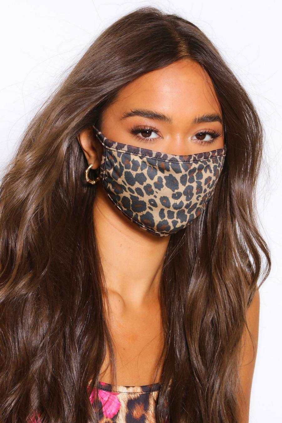 Luipaard Modieus gezichtsmasker met luipaardprint  image number 1