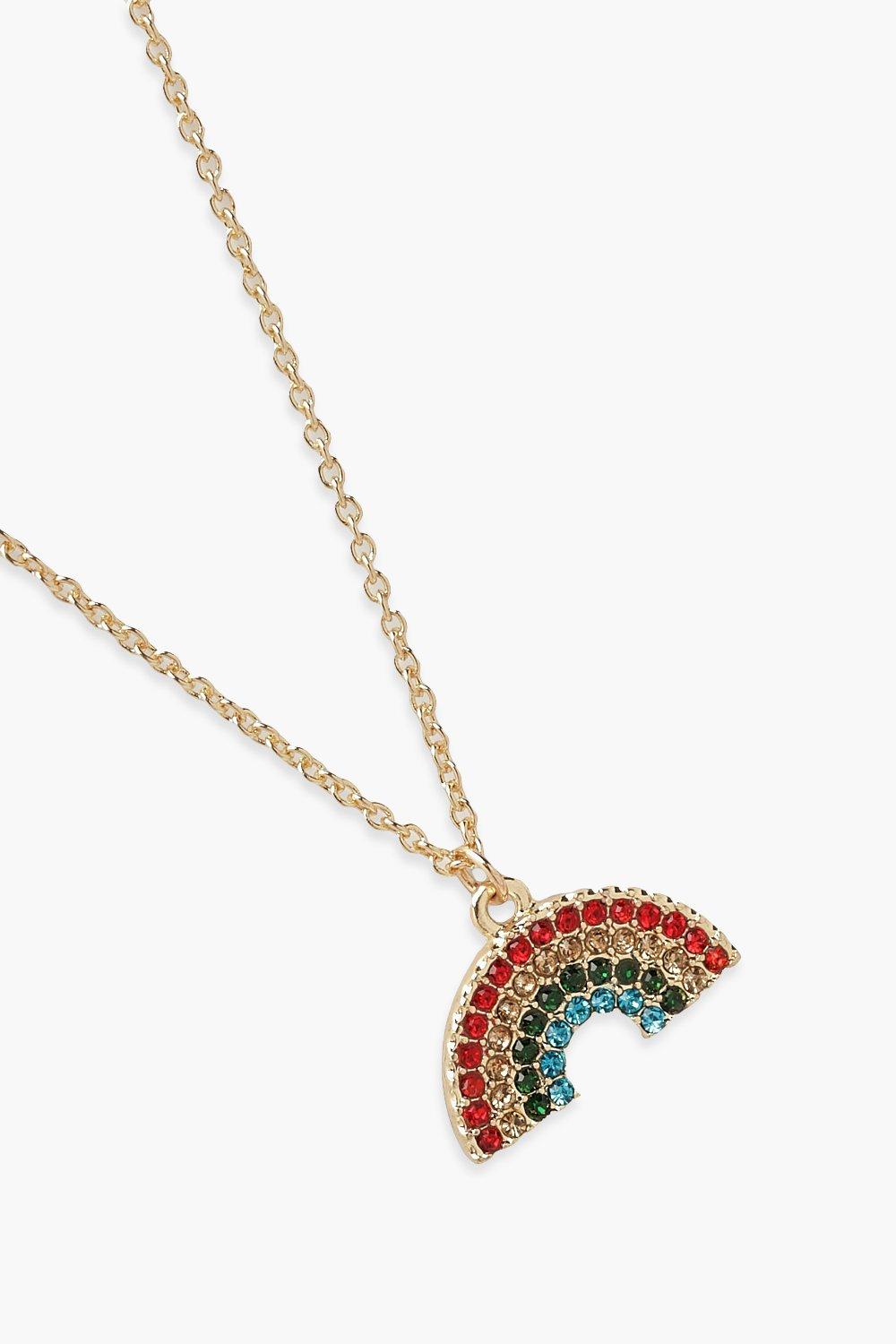 Diamante Rainbow Necklace
