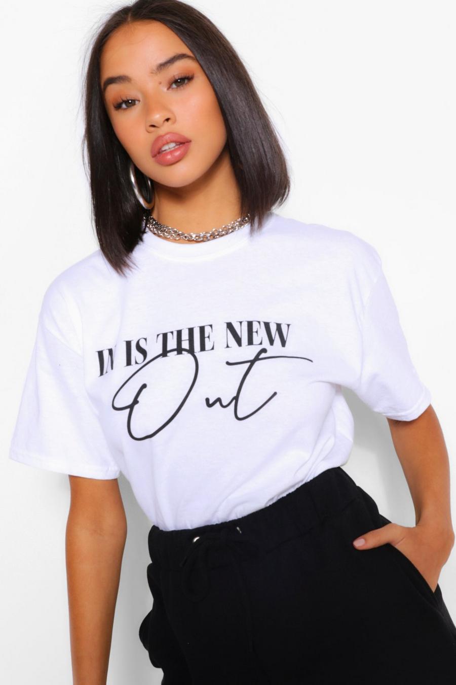 "In Is The New Out" T-shirt med slogan image number 1