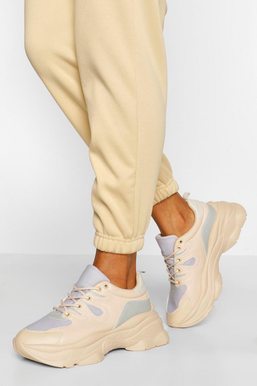 Stone Super Chunky Platform Sneakers image number 1