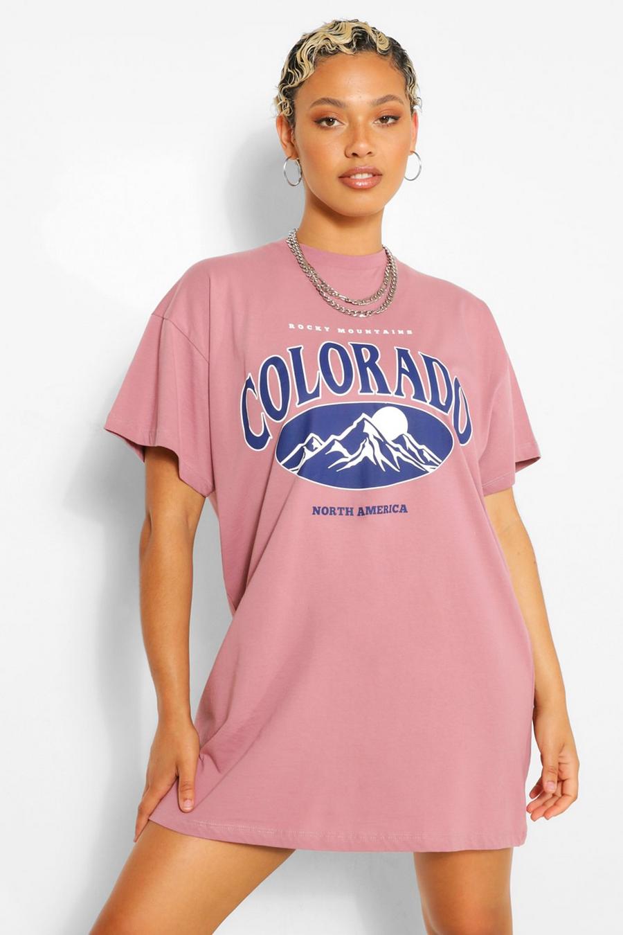 סגלגל viola שמלת טישרט עם כיתוב Colorado image number 1
