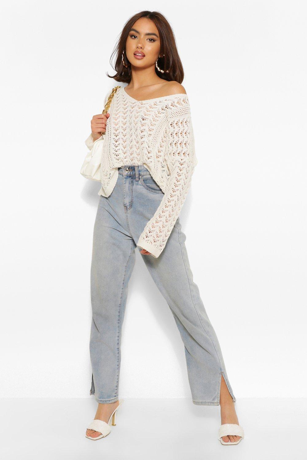 White crochet jumper uk sale