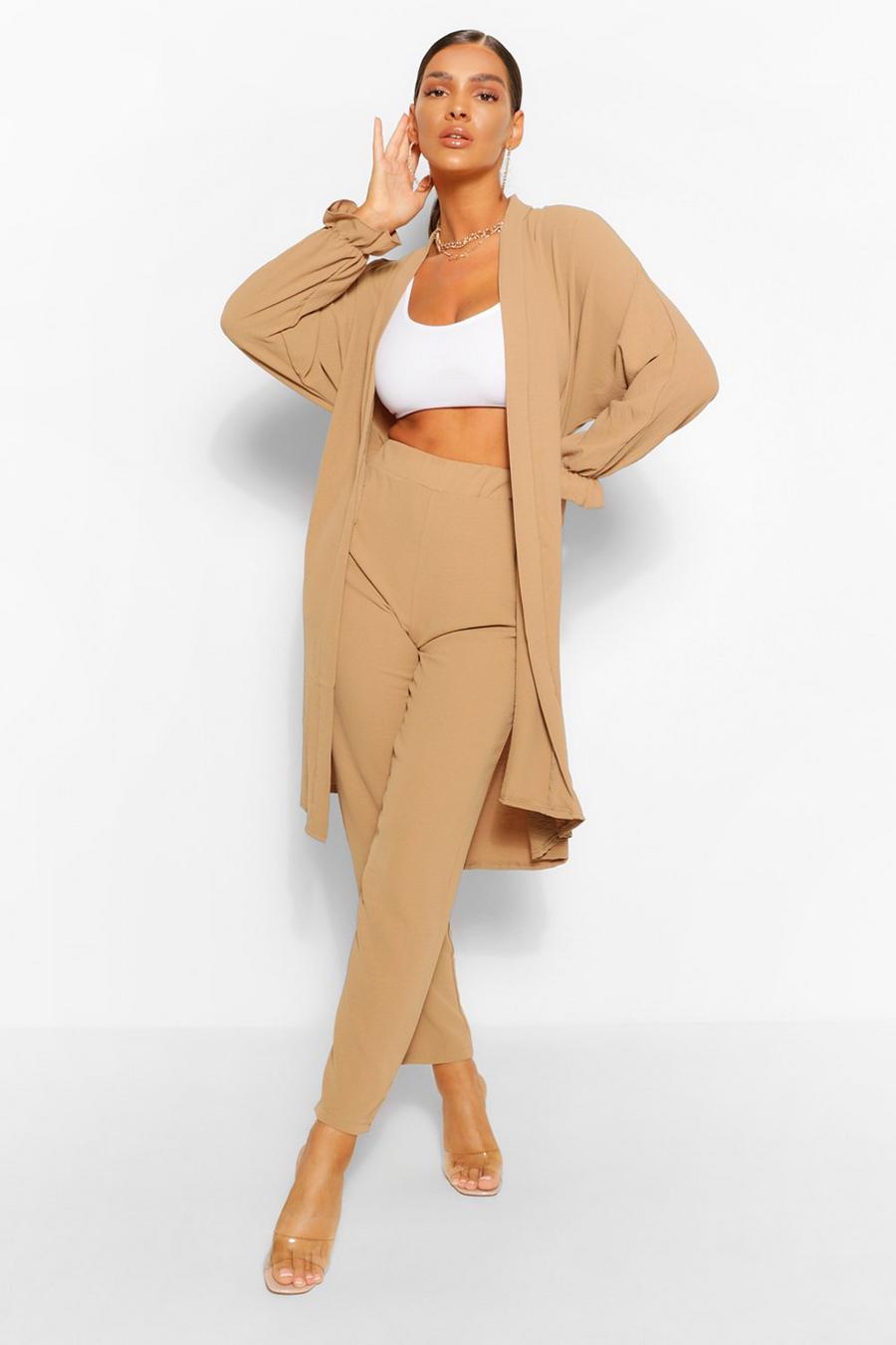 Maxi Duster & Wide Leg Trouser Co-ord image number 1