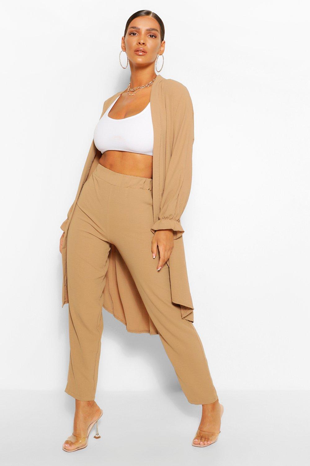 Ensemble manteau pantalon discount femme