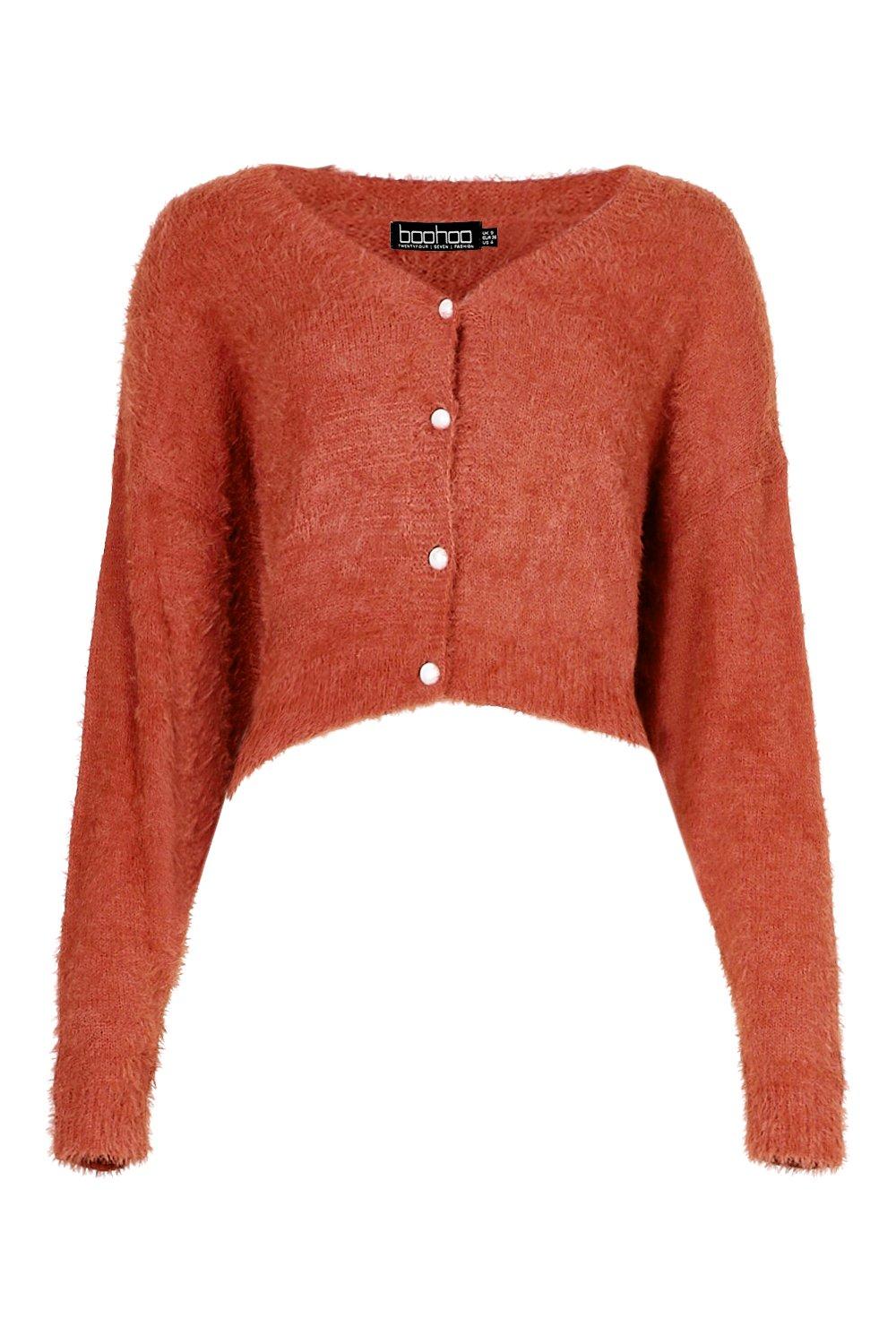 boohoo fluffy cardigan