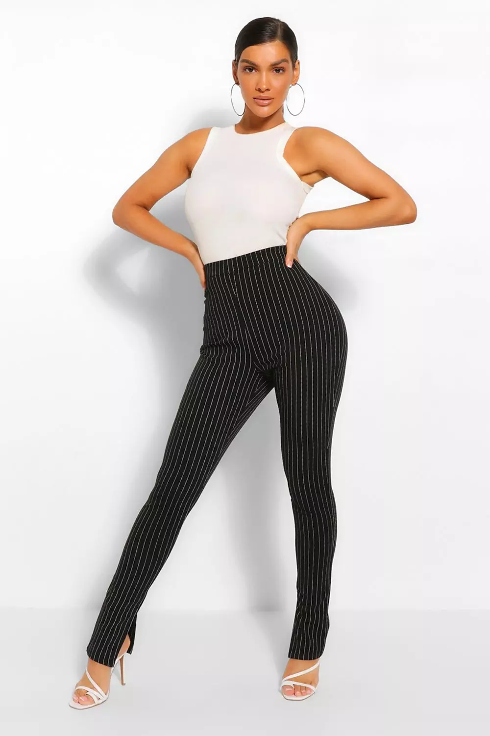 Pinstripe store skinny pants