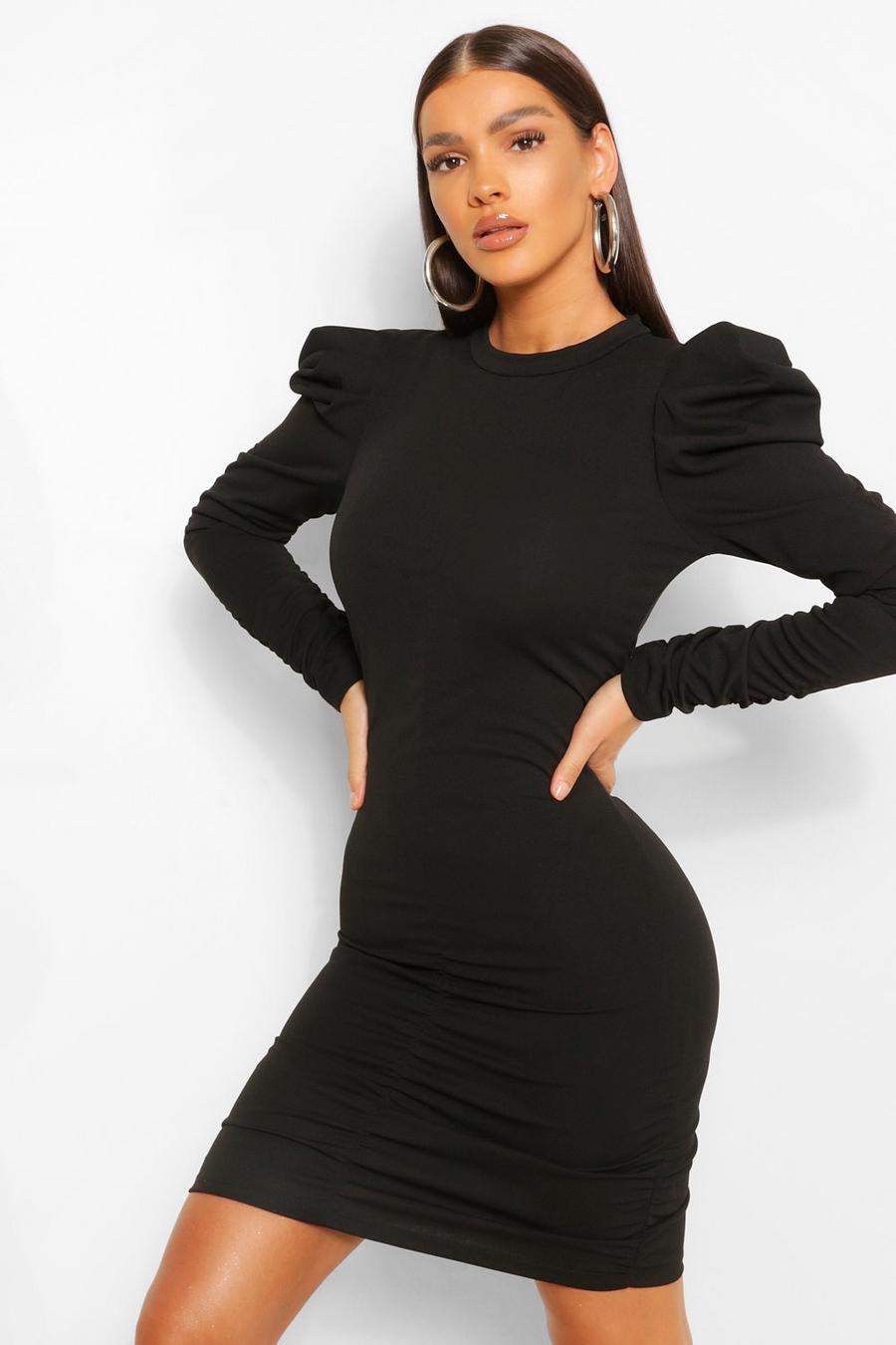 Ruched Statement Sleeve Mini Dress image number 1