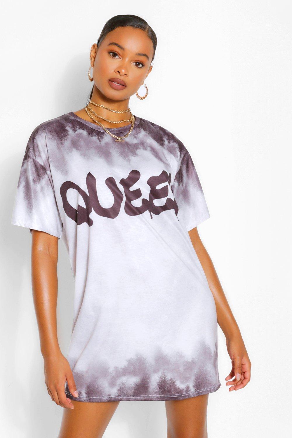 queen t shirt dress