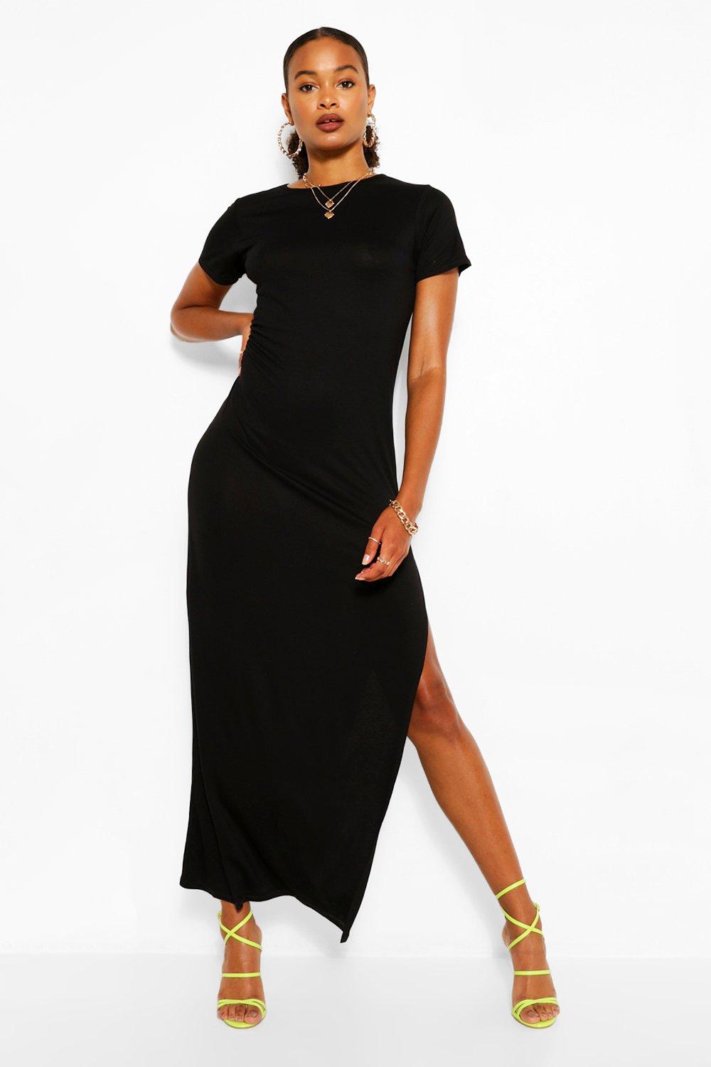 Boohoo hotsell slit dress