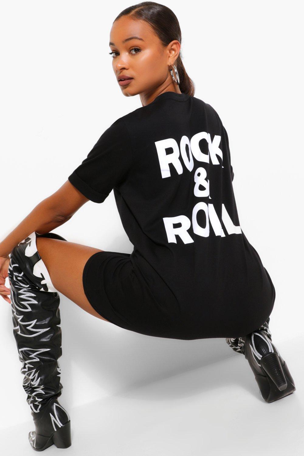 rock n roll t shirt dress