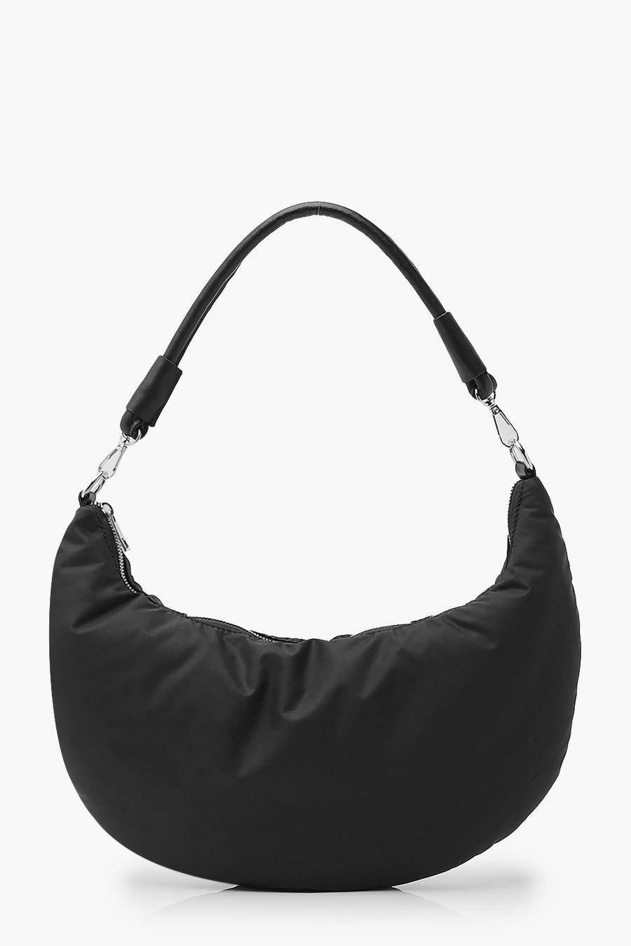 Black Nylon Under Arm Shoulder Bag image number 1