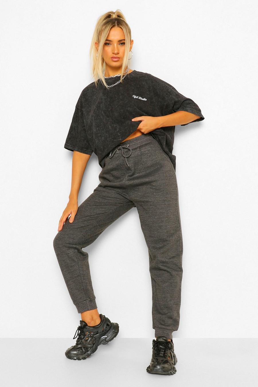 Charcoal The Basic Loopback Track Pants image number 1
