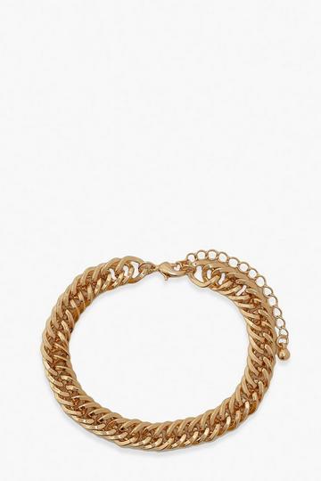 Chunky Chain Detail Bracelet gold