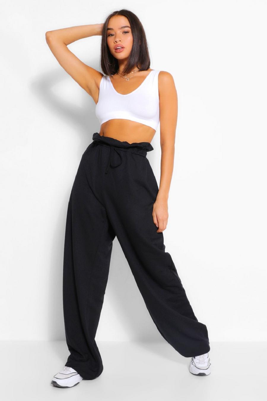 The Paperbag Waist Wide Leg Sweat Joggers image number 1
