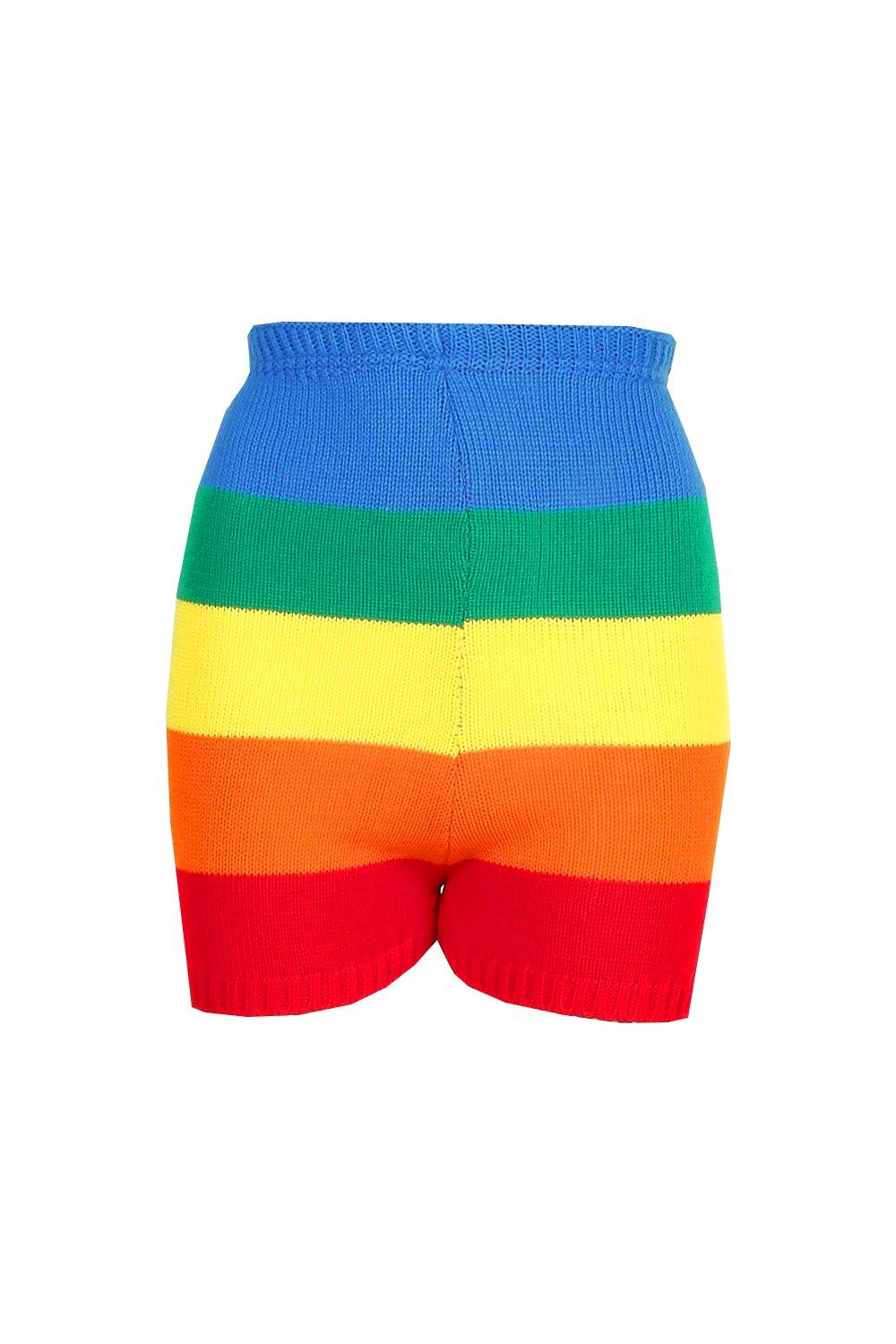 Rainbow clearance shorts boohoo