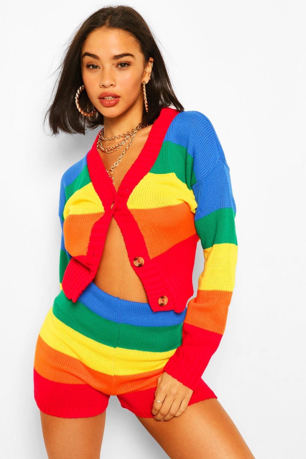 Boohoo hot sale rainbow jumper