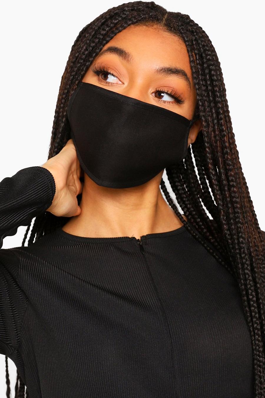 Black Fashion Face Mask 3 Pack image number 1