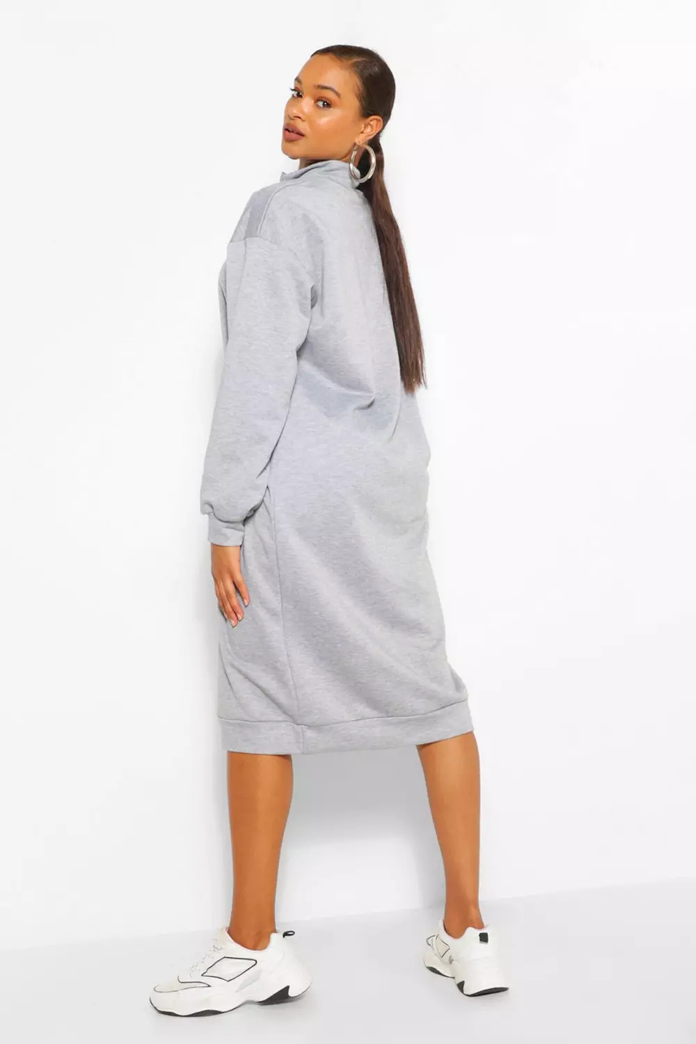 Midi store sweatshirt dress