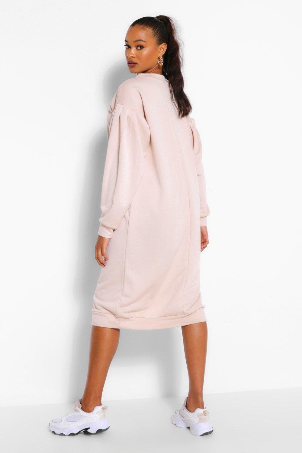 Pleated sweater dress on sale