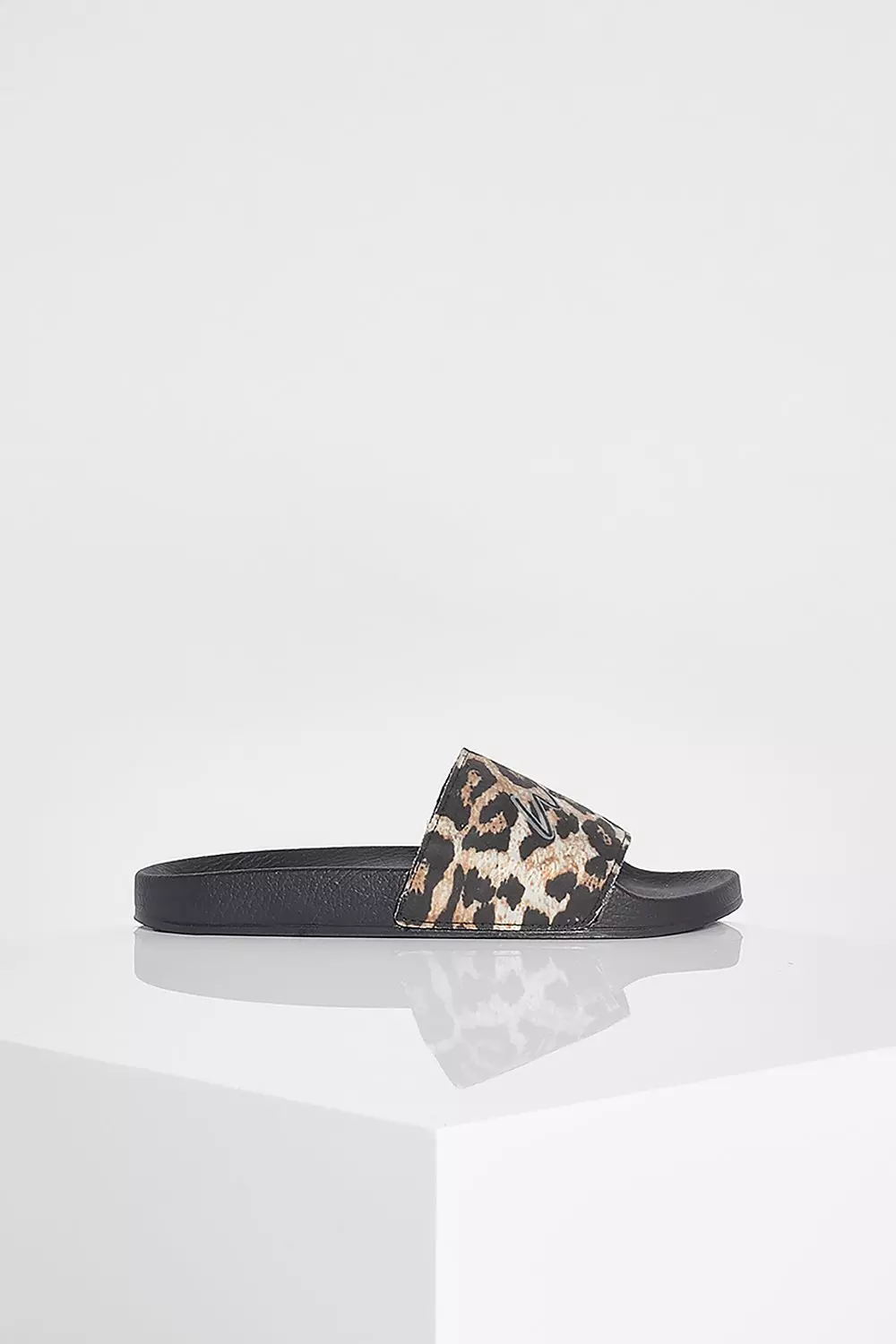 Adidas leopard print cheap sliders