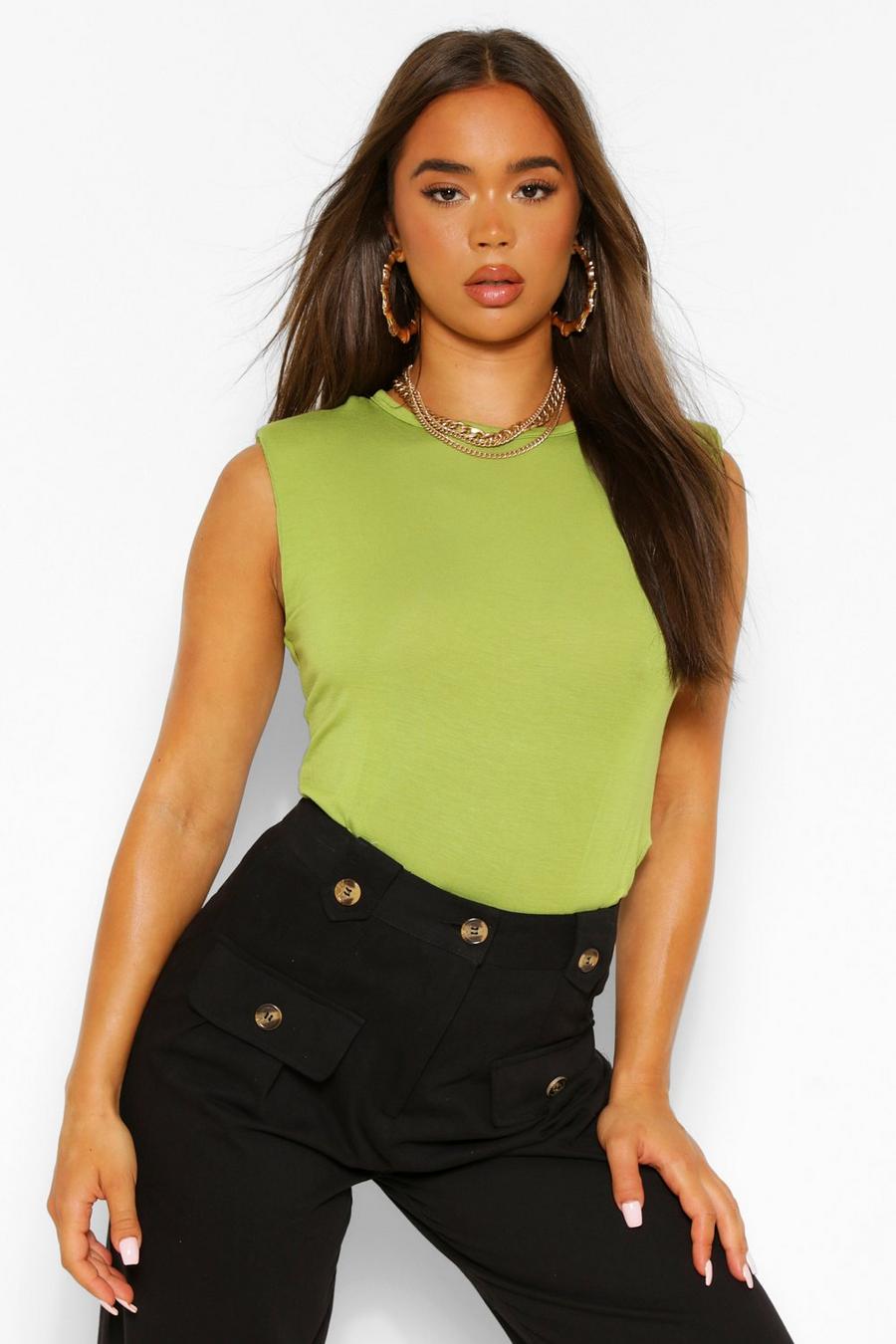 Chartreuse The Shoulder Pad T Shirt image number 1