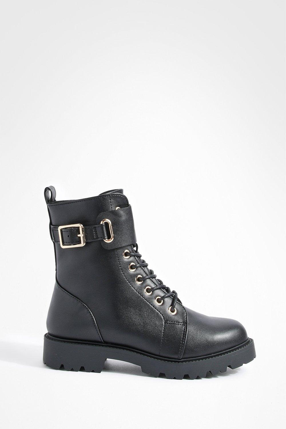 Wide width shop lace up boots