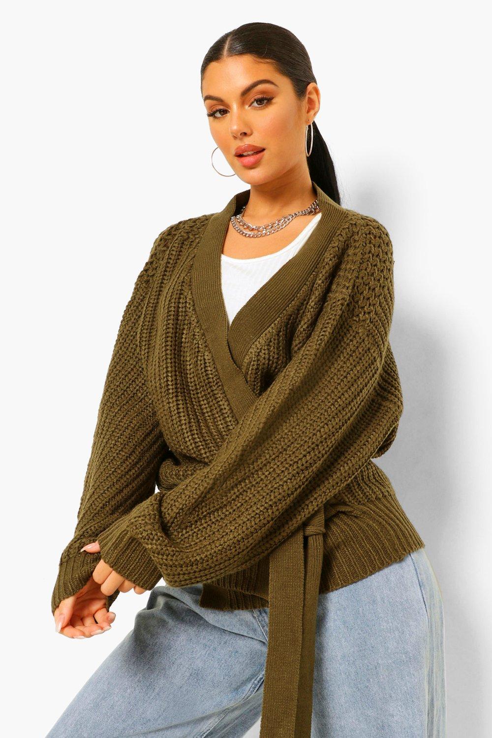 boohoo chunky knit cardigan