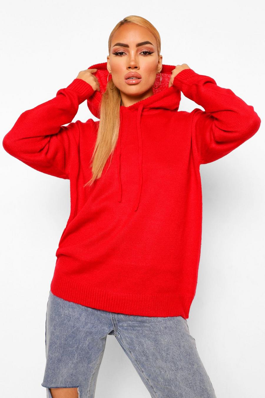 Berry Stickad hoodie image number 1
