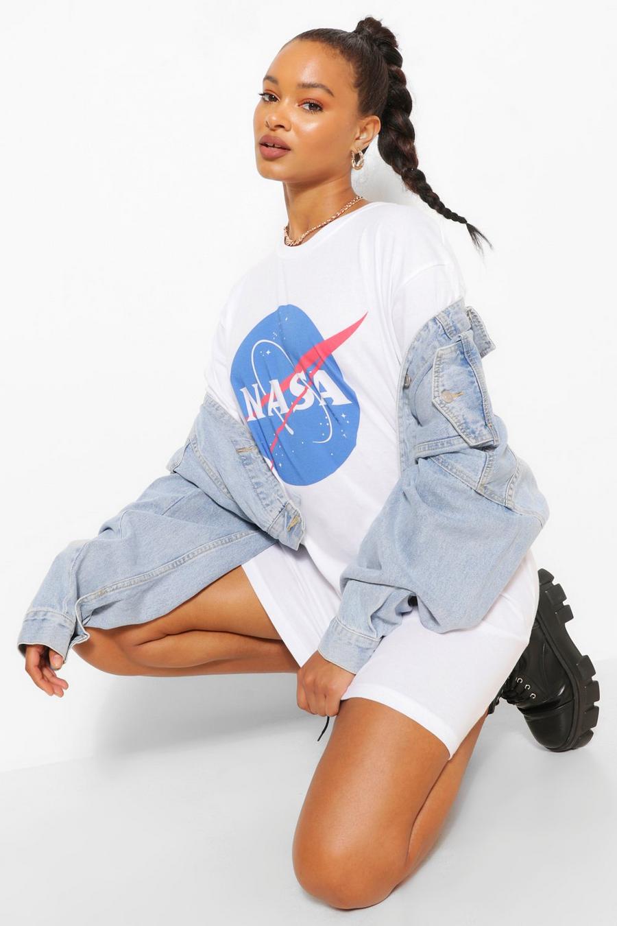 T-shirtklänning med NASA-logga image number 1