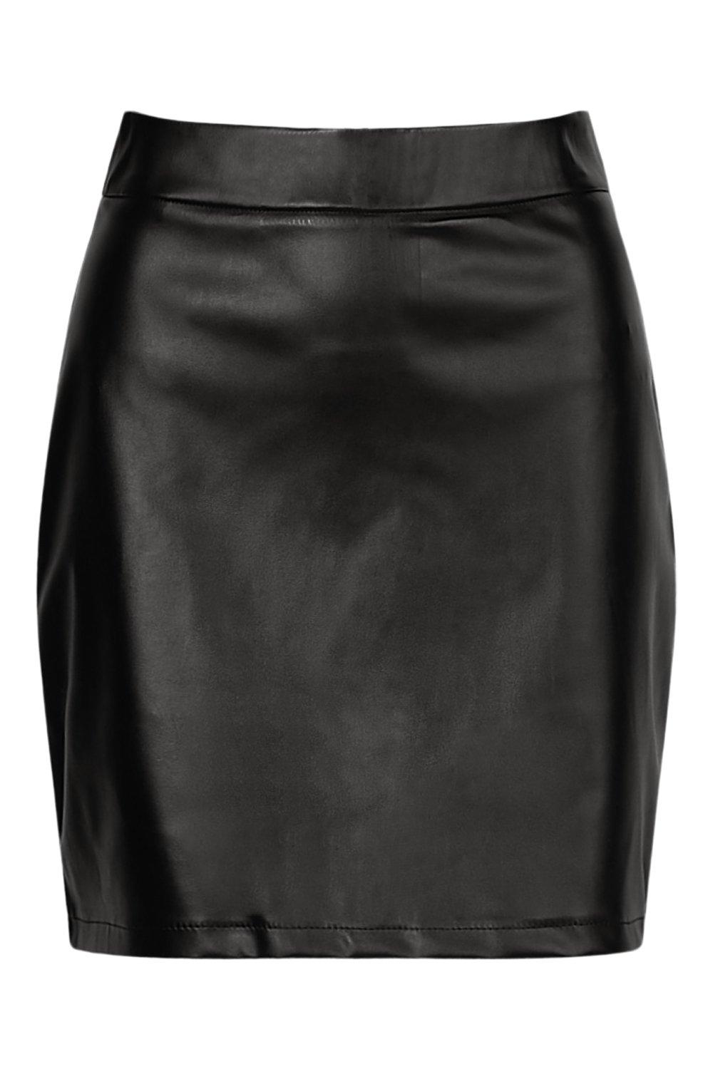 Leather mini outlet skirt boohoo