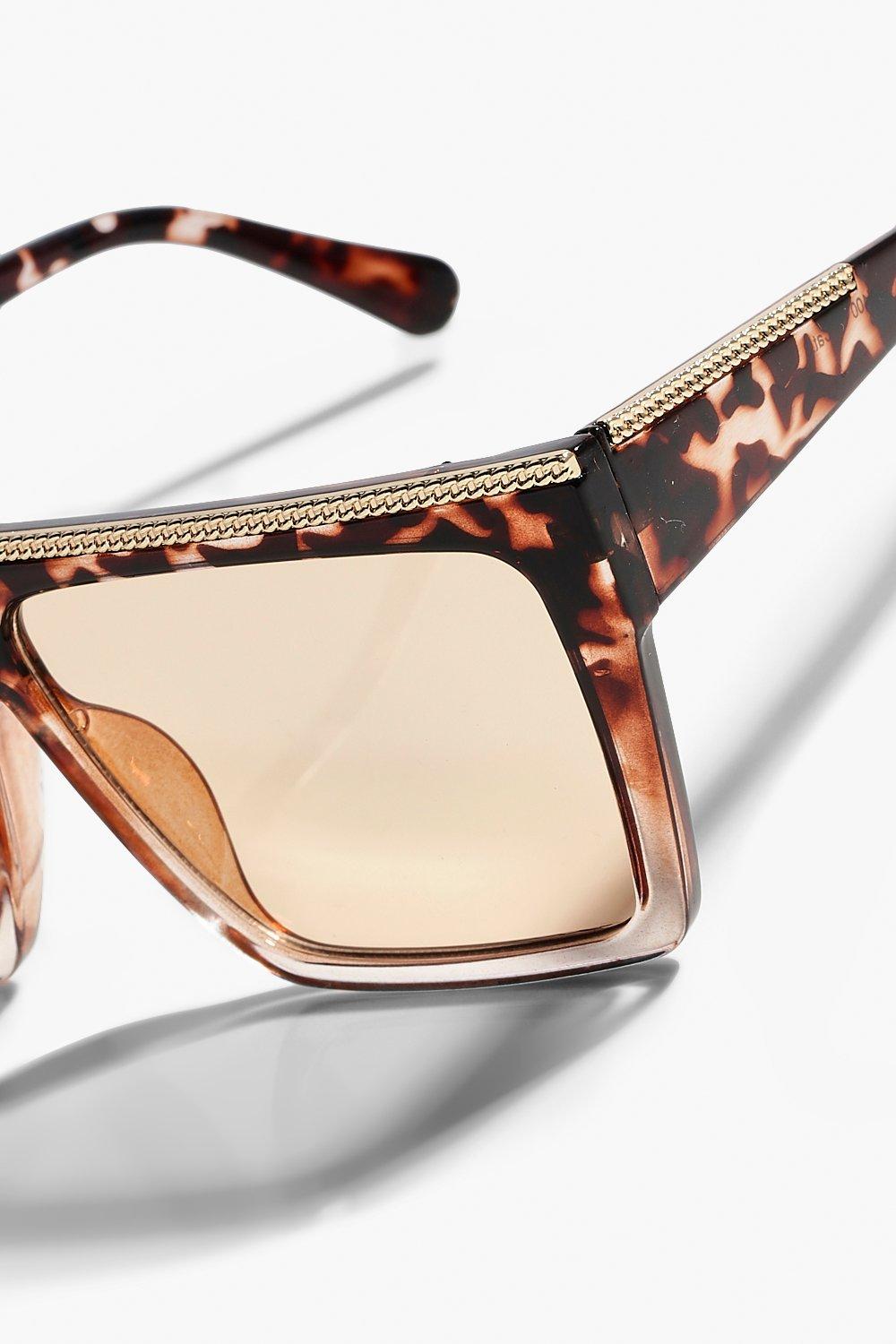 Flat top ombre sunglasses clearance