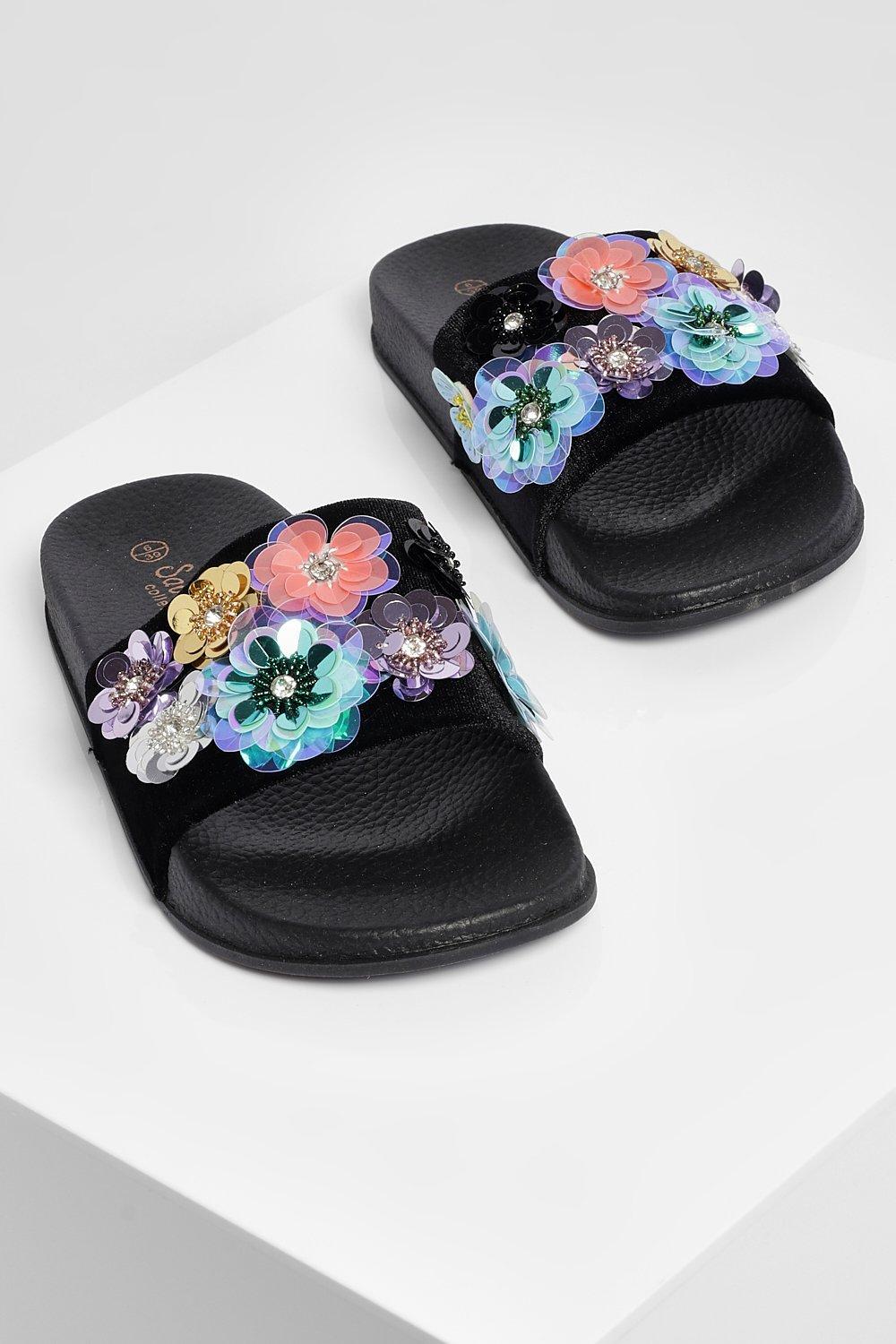 Flowery sliders sale