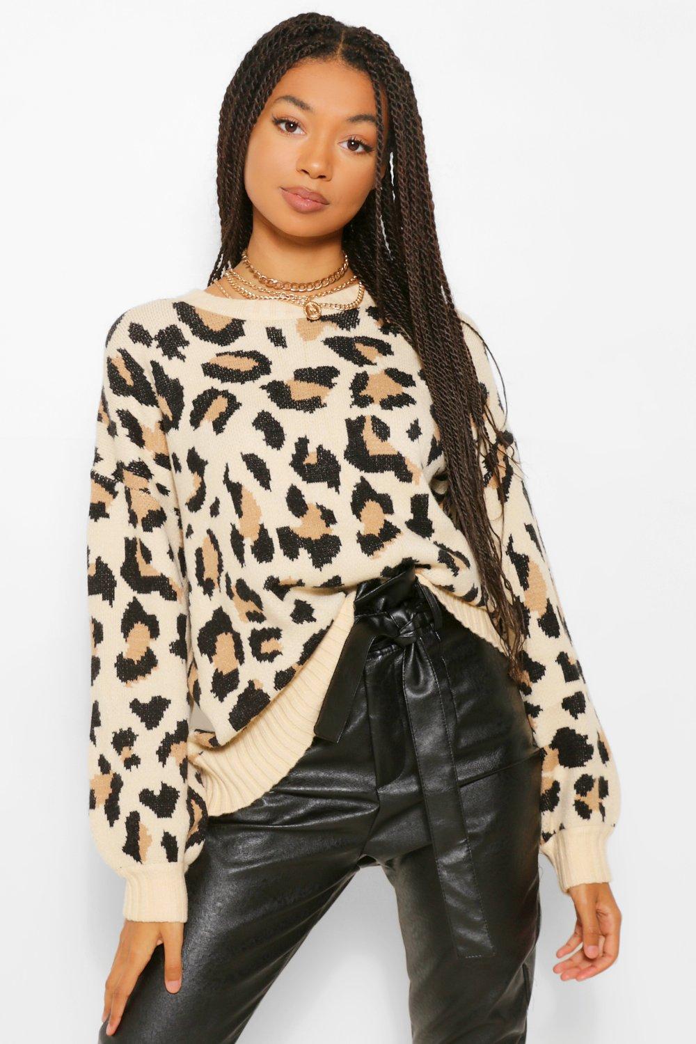 Leopard 2025 sleeve jumper