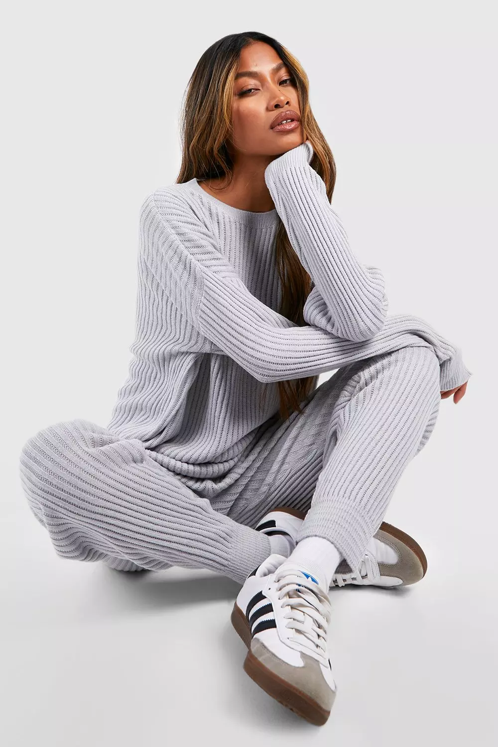 Slouchy Rib Knitted Tracksuit Ribbed Loungewear, Maternity, 43% OFF