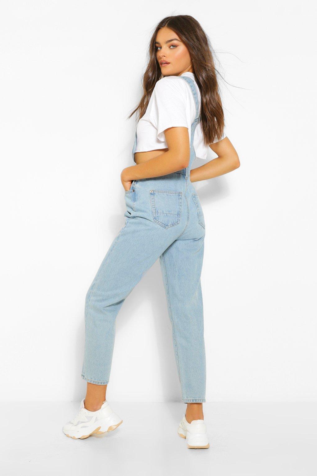 Denim Mom Dungarees boohoo