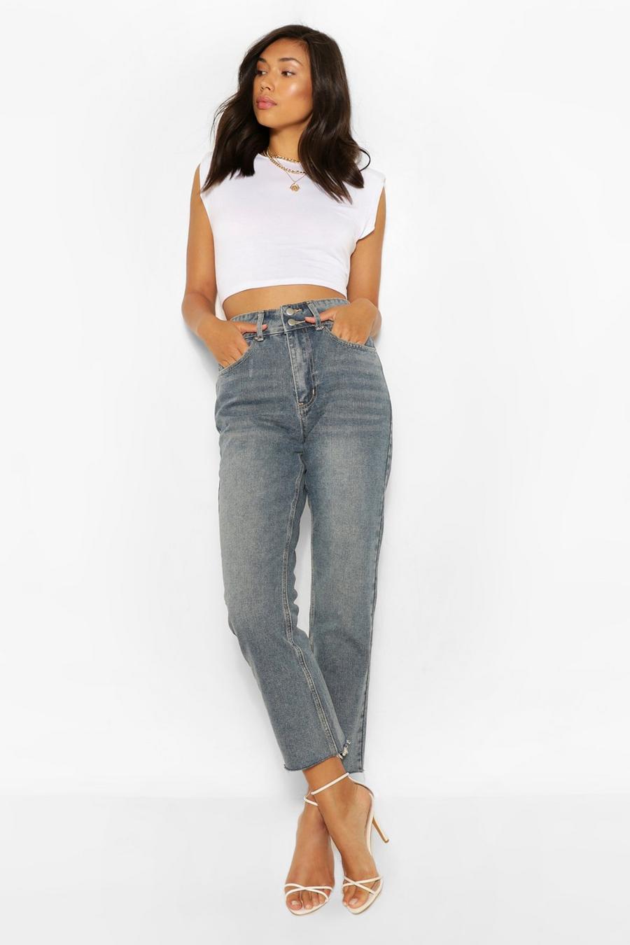 Mid wassing Skinny Jeans Met Hoge Taille image number 1