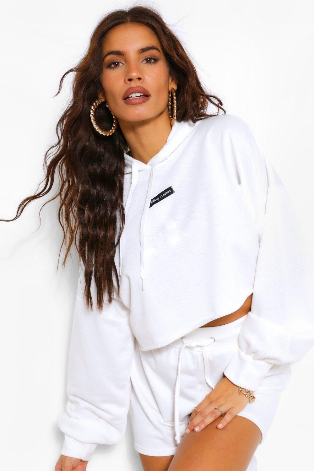 Boohoo hot sale cropped sweatshirt