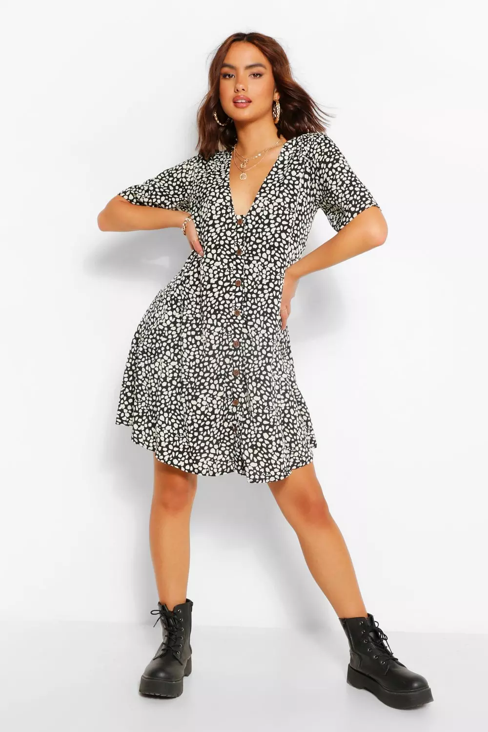 Dalmatian smock cheap dress