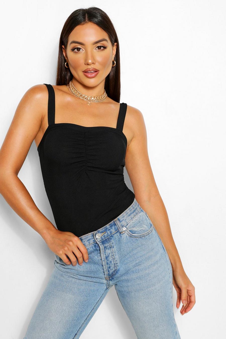 Ruched Square Neck Cami