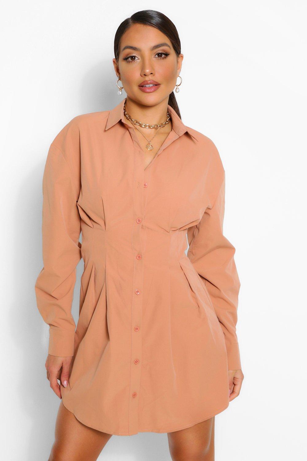 boohoo button dress