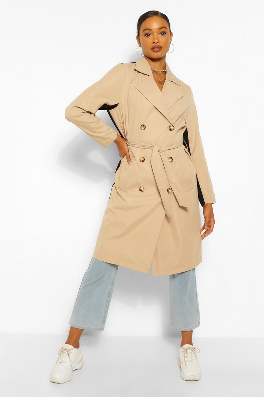 Contrast Colour Trench Coat image number 1