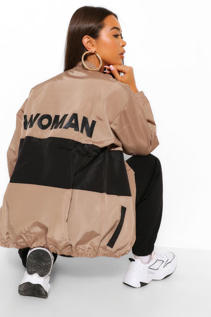 Woman Panelled Colour Block Windbreaker image number 1