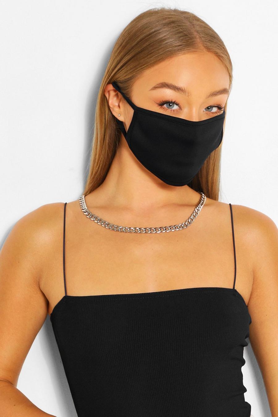 Black Fashion Face Mask image number 1