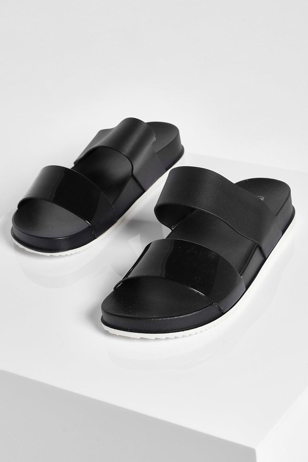 double strap jelly sandals