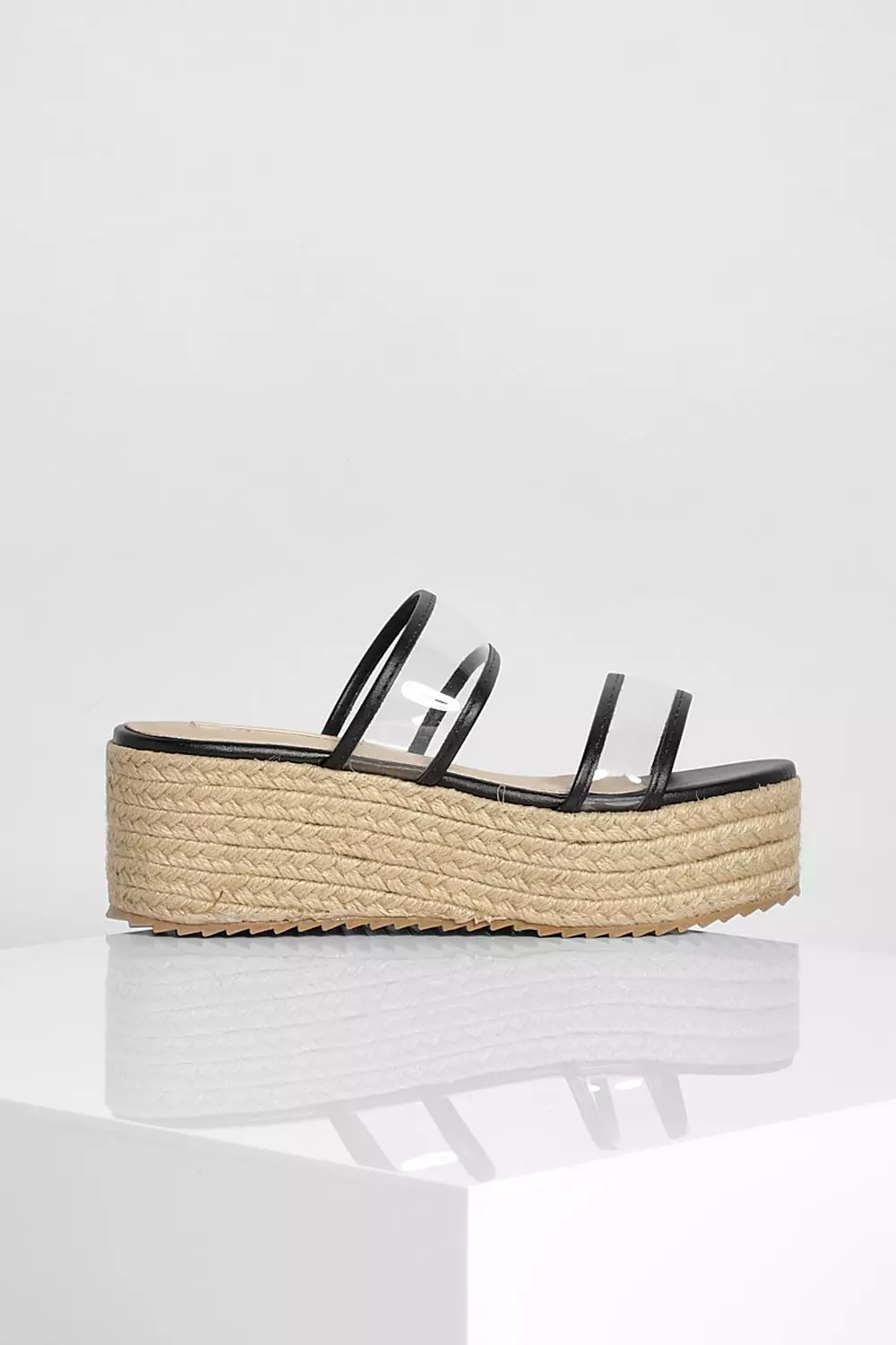 Clear clearance strap espadrille