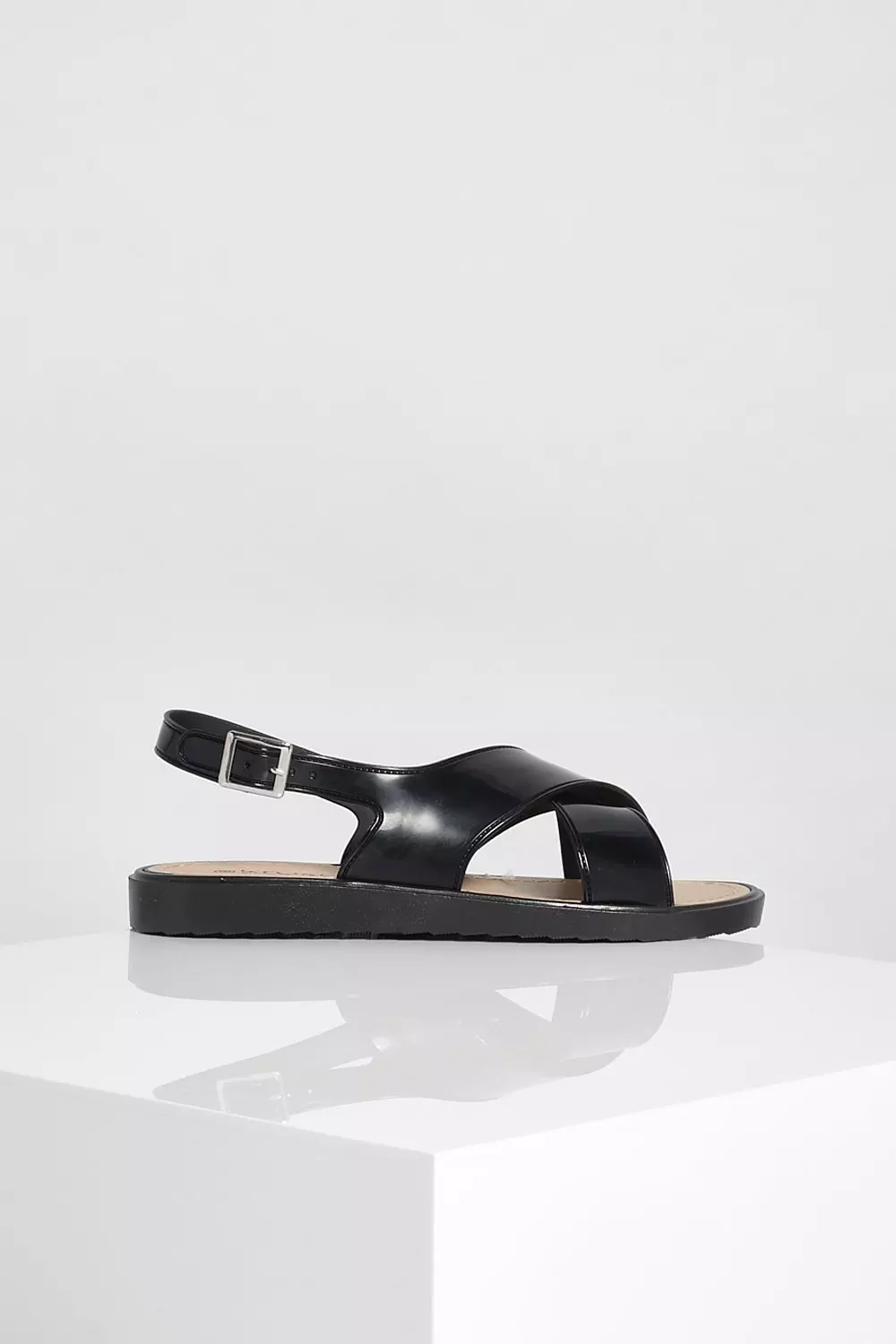 Cross strap best sale jelly sandals