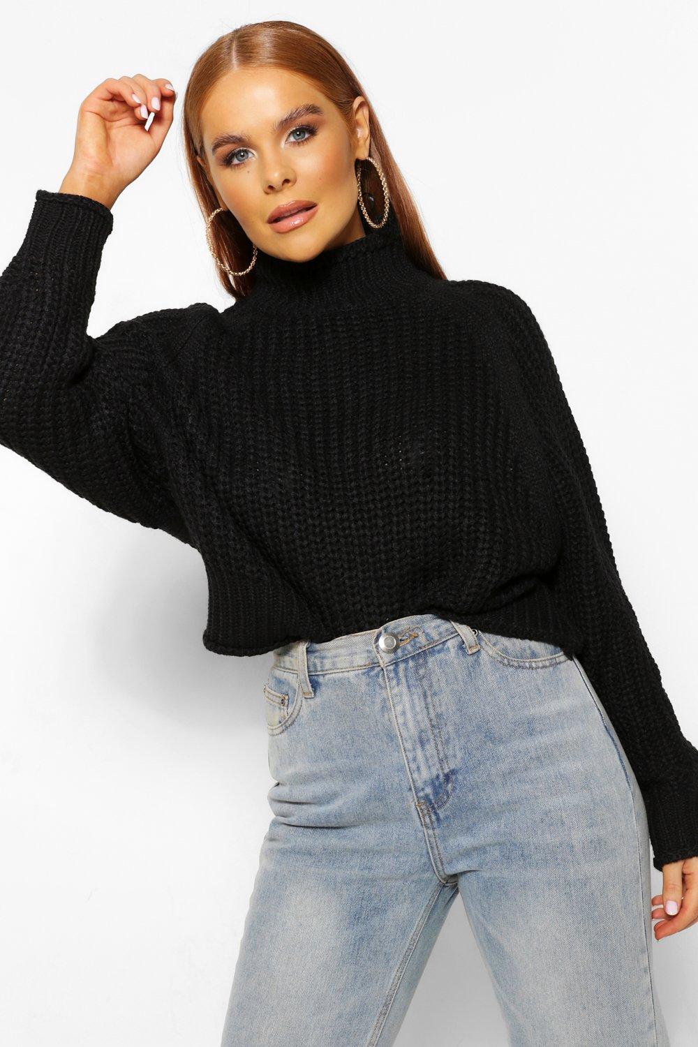 black chunky jumper